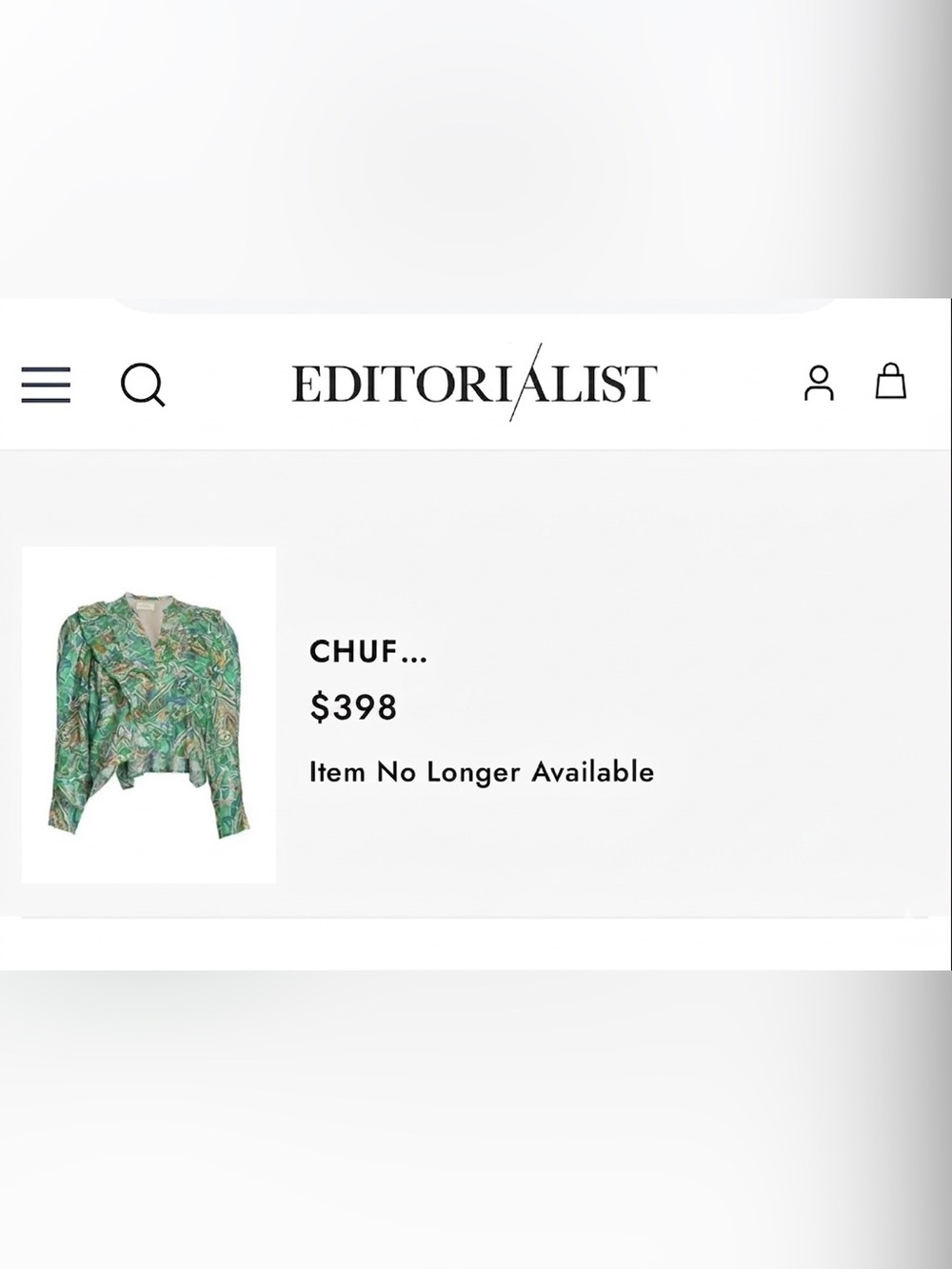CHUFY $398 • 20.5” PTP • Ancient Burma Zeya Puff Sleeve Blouse - Picture 2 of 6